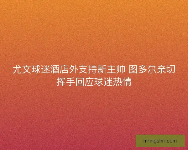 尤文球迷酒店外支持新主帅 图多尔亲切挥手回应球迷热情 尤文球迷酒店外支持新主帅 图多尔亲切挥手回应球迷热情